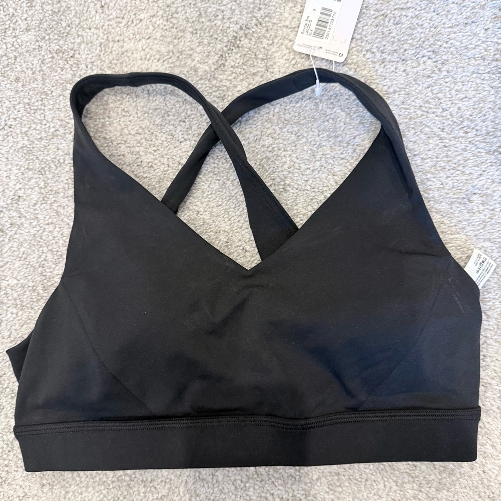 Black Lululemon Women's Envital Cross-Back Sports Bra